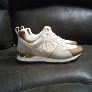 Louis Vuitton Cream and Brown Sneakers